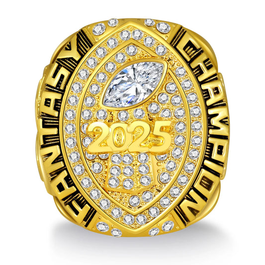2025 Premium Gold Fantasy Football Championship Ring